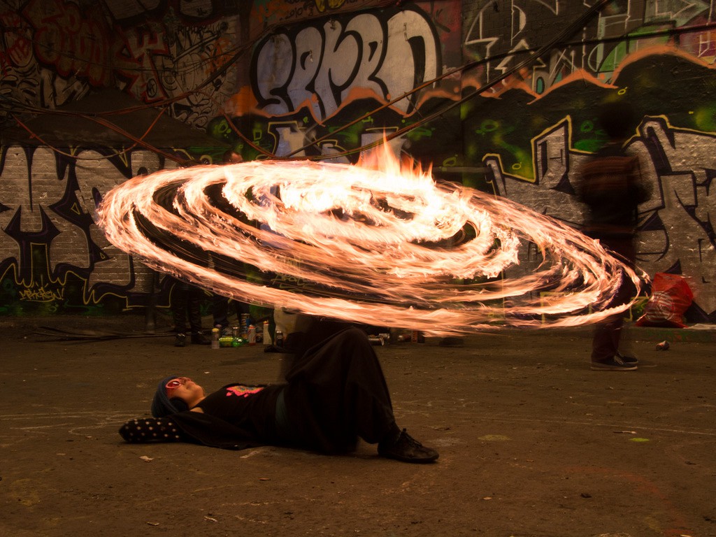 Alex Lee's Full Moon Fire Spin