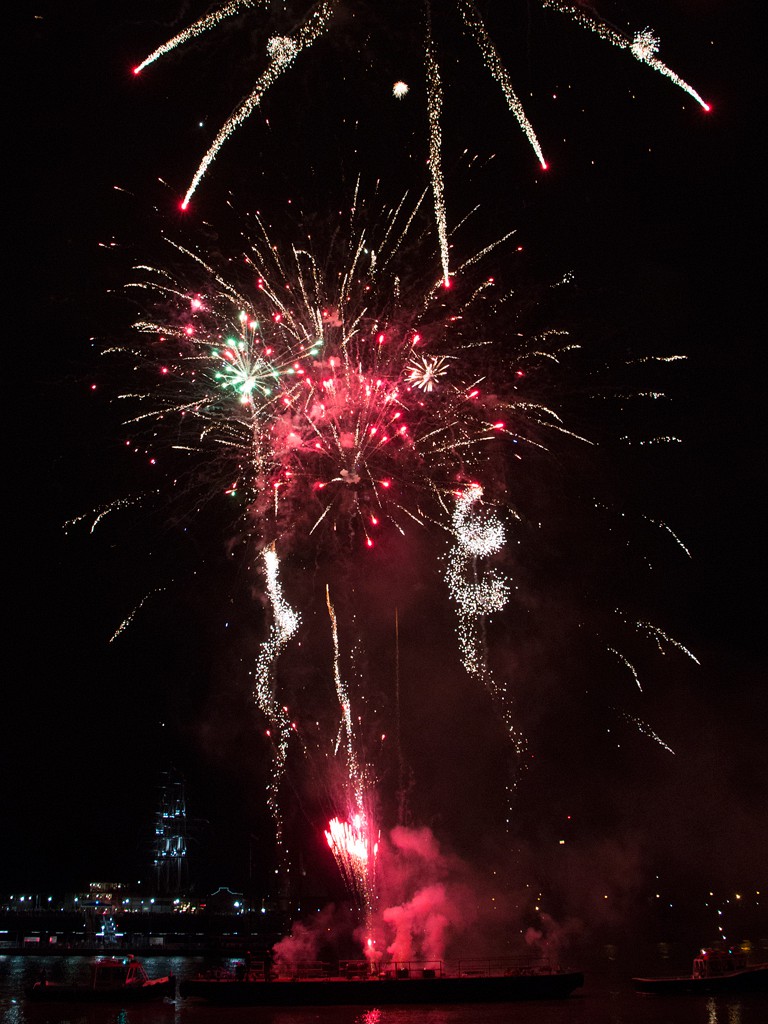 Tall Ships fireworks, Greenwich